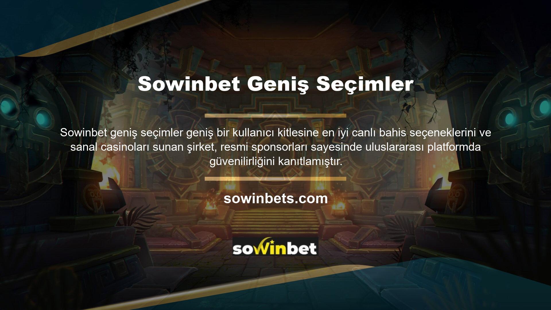 Sowinbet, online bahis ve casino alanında kullanıcıların beklentilerini karşılayarak her zaman cazip oranlar sunmayı başarmıştır